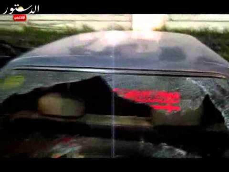 سيارات الوفد التي تحطمت فى إقتحام مقر الحزب