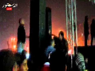 شباب الأولتراس يقتحم منصة رأس السنة بالتحرير