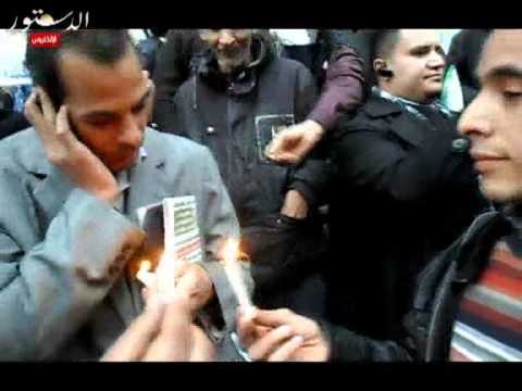 وقفة بالشموع للصحفيين لتأبين الحسينى أبوضيف