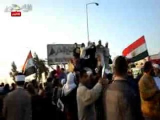 تظاهرة أمام الإنتاج الإعلامى بعد غلق قناة الحافظ