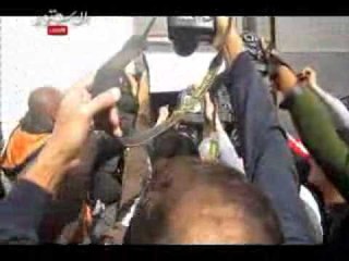 لحظة خروج أهالى الشهداء من محكمة أكاديمية الشرطة