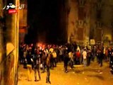 اشتباكات بين الشرطة والمتظاهرين بشارع يوسف الجندى