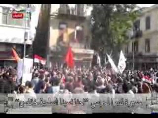 مسيرة شبرا لمرسي "احنا نسينا السلمية خلاص"