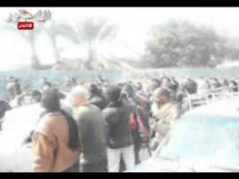 لحظة خروج الجثامين من مشرحة زينهم