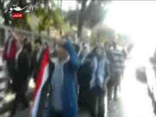 مسيرة من رابعة للاتحادية لاسقاط النظام.