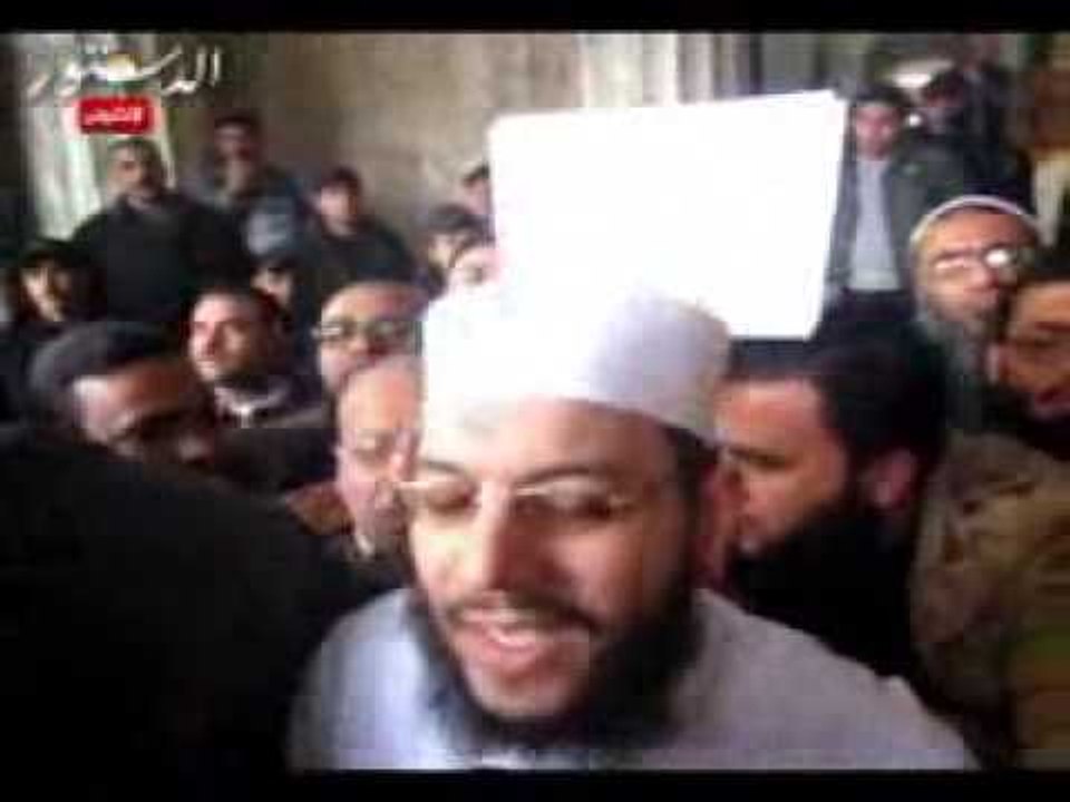 شعبان بعد الافراج عنه بكفالة:" حسبى الله ونعم الوكيل"