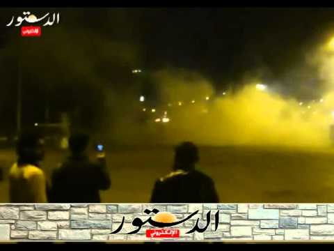 اشتباكات عنيفة بين الأمن والمتظاهرين بالمنصورة