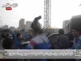 البلاك بلوك يحرق سيارة شرطة امام المتحف ويهرب المساجين