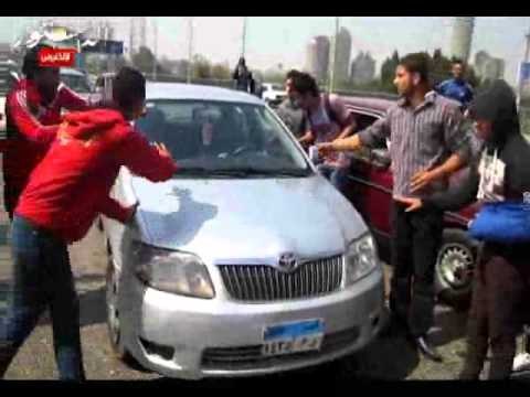 أولتراس أهلاوى يقطع طريق 6 أكتوبر