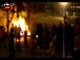البلاك بلوك يشعلون النار بمخرج الغاز الرئيسى بفندق شبرد
