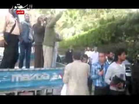 وقفة احتجاجية للضباط الملتحين أمام القومي لحقوق الانسان