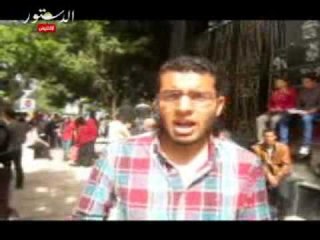 وقفة لطلاب هندسة طيران للمطالبة بتحويل المعهد لكلية