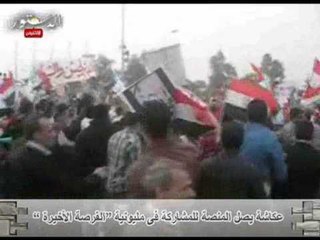 عكاشة يصل المنصة للمشاركة فى مليونية الفرصة الأخيرة