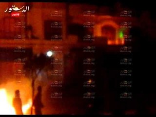 مولوتوف المتظاهرين يصيب الشقق المجاوره لمقر الإخوان