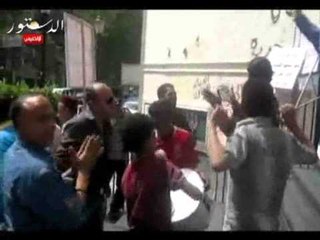 وقفة لشباب القبائل العربية المصرية لرفض تسليم قذاف الدم لليبيا