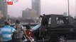 البلاك بلوك يحاولون احراق سيارة شرطة بقصر النيل