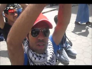 أولتراس ثورجى يتظاهرون مكتوفى الأيدى أمام شمال القاهرة