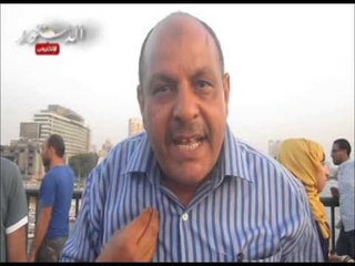 وقفة من عبد المنعم رياض تتجة الى كوبرى 6 اكتوبر