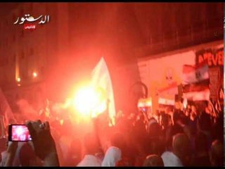 شماريخ أولتراس ثورجي تعلو سماء محمد محمود