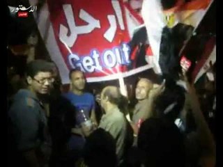 غضب شديد بين متظاهرى وزارة الدفاع من خطاب مرسى