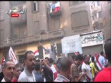 متظاهرو مسيرة الفتح يحمون مقر الحرية والعدالة