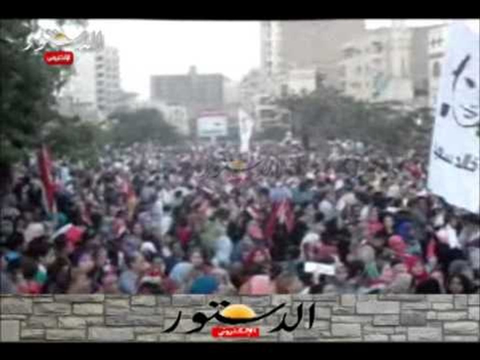 توافد شباب القوى المعارضة بالفيوم للاحتفال  بميدان قارون