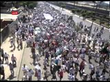 صور المعزول تسيطر على مشهد مسيرة الفتح مع قلة ظهور علم مصر
