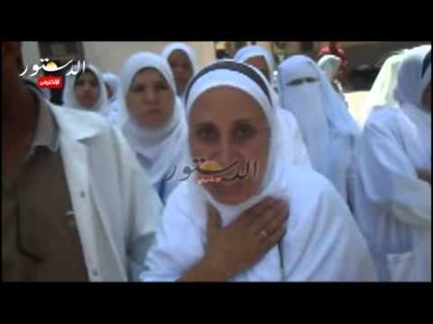 وقفة احتجاجية أعضاء هيئة التمريض بالمستشفي العام باتياي البارود