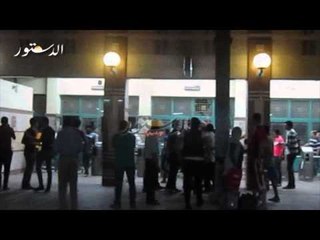 الاخوان يحطمون ابواب محطة مترو القبة