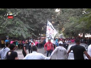 انسحاب الوايت نايتس بعد اداء صلاة الغائب امام نادى الزمالك