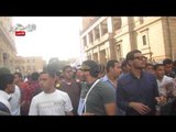 طلاب المحظورة يهتفون ضد موظفو الأعلي للجامعات لـتأييدهم للسيسي