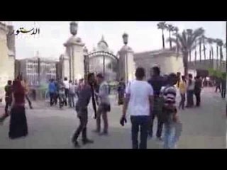 الامن يفرق تظاهرات طلاب اخوان القاهرة بقنابل الغاز