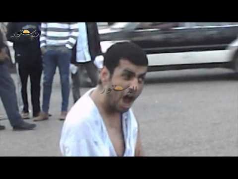 مختل عقليا يفسد احياء ذكرى الحسينى ابو ضيف