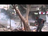 اخوان حلوان يهاجمون الأمن بالنبل والصواريخ