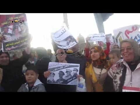 وقفة لانصار السيسي بميدان العباسية للتصويت بنعم للدستور