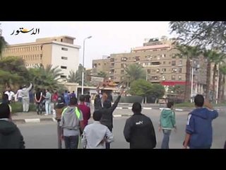قوات الأمن تفض مظاهرات المحظورة بالهرم بالغاز