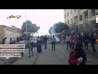 طلا ب المحظورة يشعلون الحرائق بمحيط جامعة عين شمس