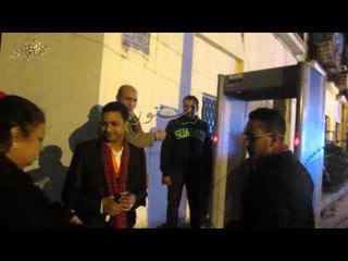 جهاز للكشف عن المفرقعات أمام كنيسة قصر الدوبارة