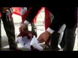 أنصار السيسى يحرقون علم قطر وتركيا أمام أكاديمية الشرطة