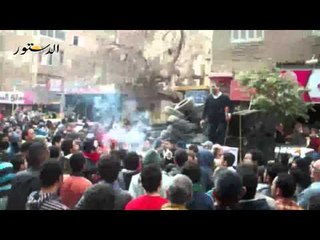 الإخوان يستعدون بإطارات السيارات لصد هجوم الأمن بعين شمس