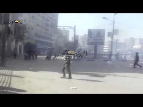 الامن يفض مسيرة الاخوان بقنابل الغاز المسيله للدموع بالفيوم