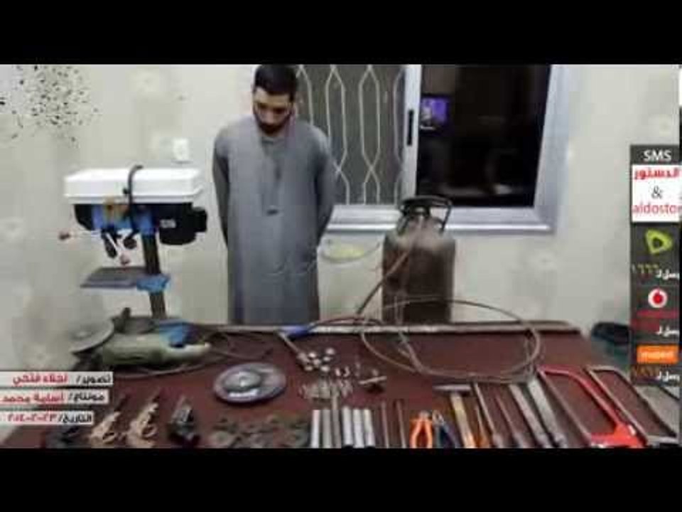 القبض علي مزارع حول  منزله لورشه تصنيع الاسلحه الناريه