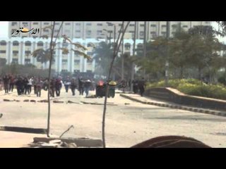 إشتباكات بين طلاب المحظورة والداخلية بالأزهر