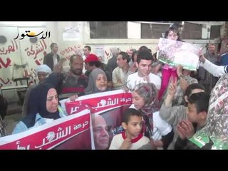 فرحة عارمة بمنطقة الجمالية بعد  ترشح السيسي للرئاسة