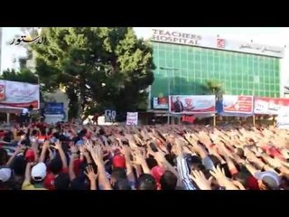 وقفة أولتراس أهلاوي أمام مقر النادي للمطالبة بحضور المباريات