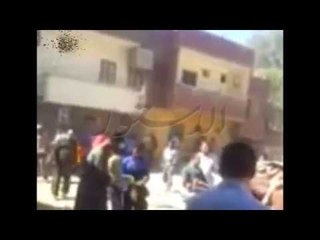 مشهد بشع لجثث مجزرة أسوان فوق "عربة كارو"