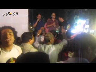 المئات يحتشدون بالسيدة زينب لمشاهدة لقاء للسيسي