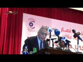 عميد كلية الاعلام : ينعى روح الشهيدة ميادة أشرف أثناء حفل التخرج