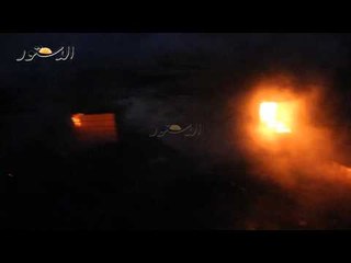 شاهد  حريق يلتهم عقارًا بحارة اليهود بسبب الألعاب النارية