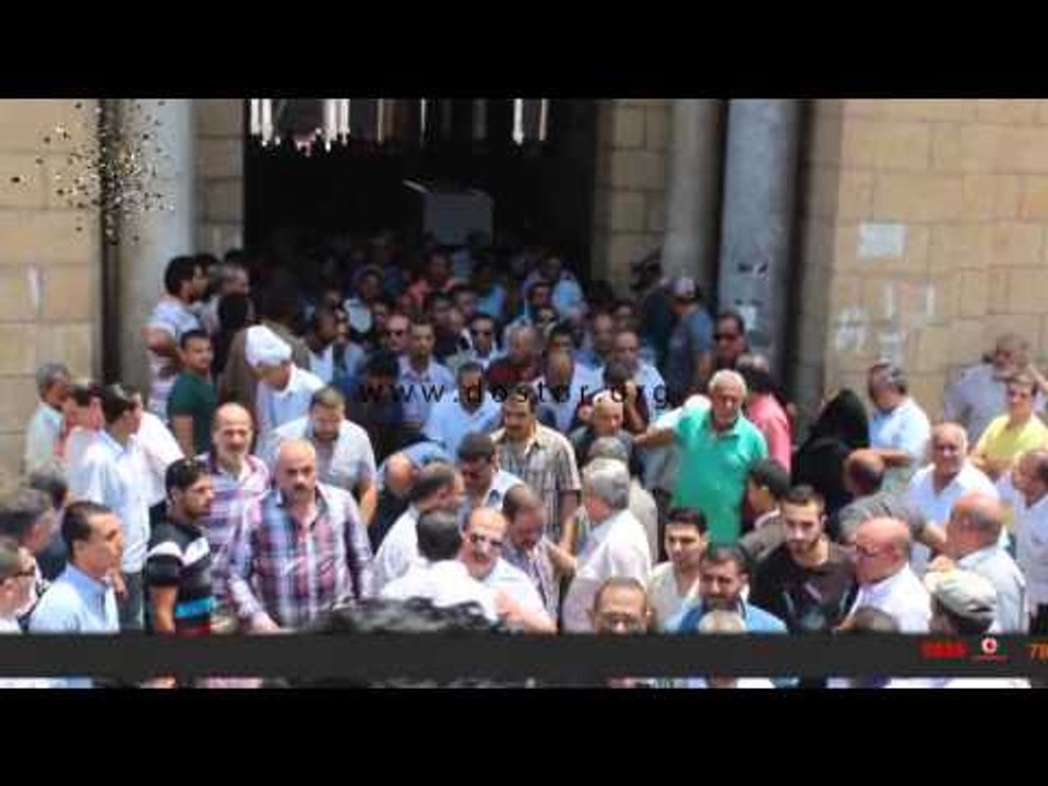 كبار الفنانيين فى عزاء الفنان خليل مرسى